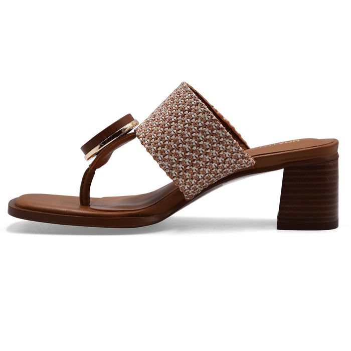 Sandali Noa Harmon Donna 10286-M07 Rafia E Sottopiede In Pelle