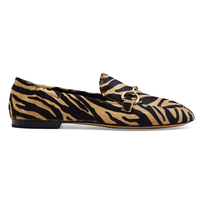 Mocassini Donna Pomme D’Or Zebra Cappuccino Look Casual Chic
