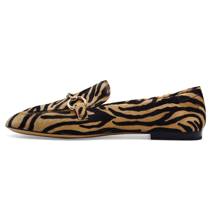 Mocassini Donna Pomme D’Or Zebra Cappuccino Look Casual Chic