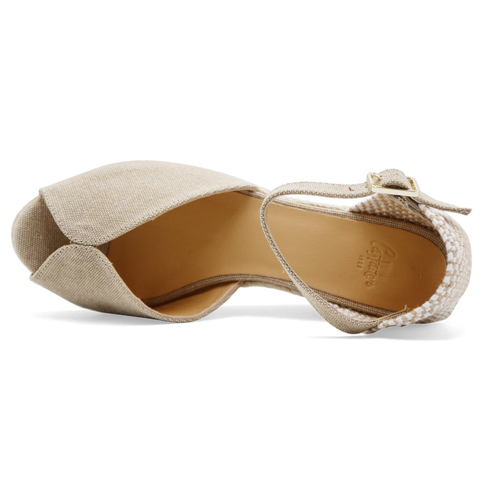 Sandali Donna Castañer Sand Cinturino Regolabile Made In Spain