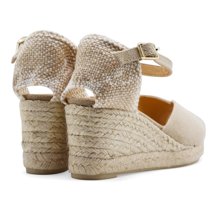 Sandali Donna Castañer Sand Cinturino Regolabile Made In Spain