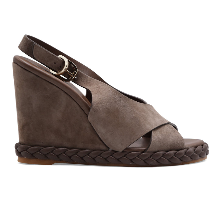 Sandali Castañer Donna Vera Pelle Scamosciata BLUR/007 Taupe