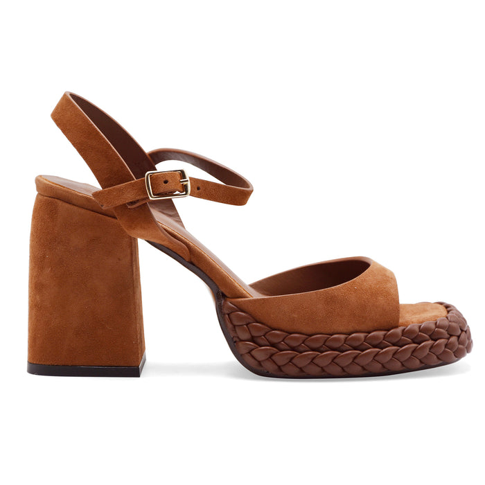 Castañer Sandali Donna VAIAN/007 CUERO Pelle Scamosciata Marrone