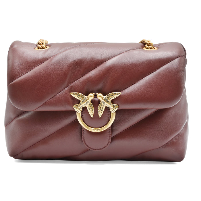 Pinko Love Puff Classic Cl Women's Bag Nappa Leather Burgundy Wine
