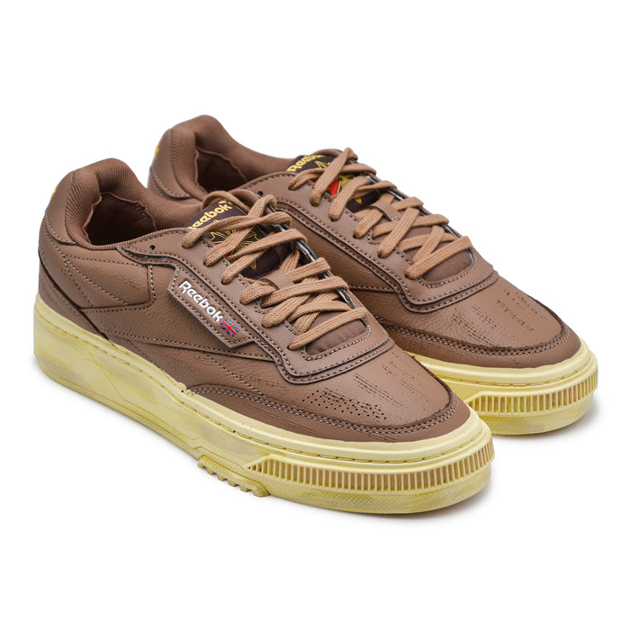 Sneakers Reebok Uomo Club C Ltd Marrone Suola Bianca Vintage