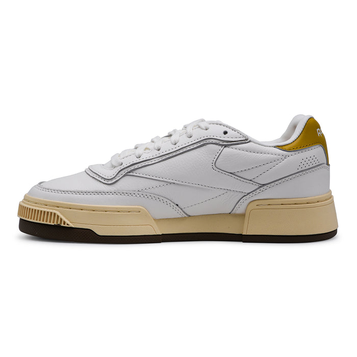 Sneakers Reebok Donna Club C Ltd Bianco Con Dettagli In Giallo