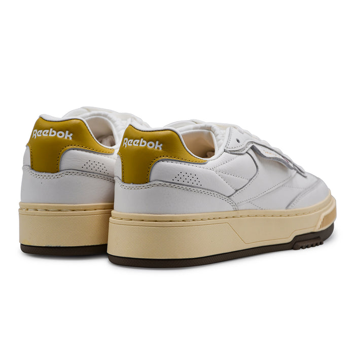 Sneakers Reebok Donna Club C Ltd Bianco Con Dettagli In Giallo