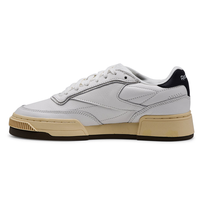 Sneakers Reebok Donna Club C Ltd Pelle Bianco Con Tallone Nero