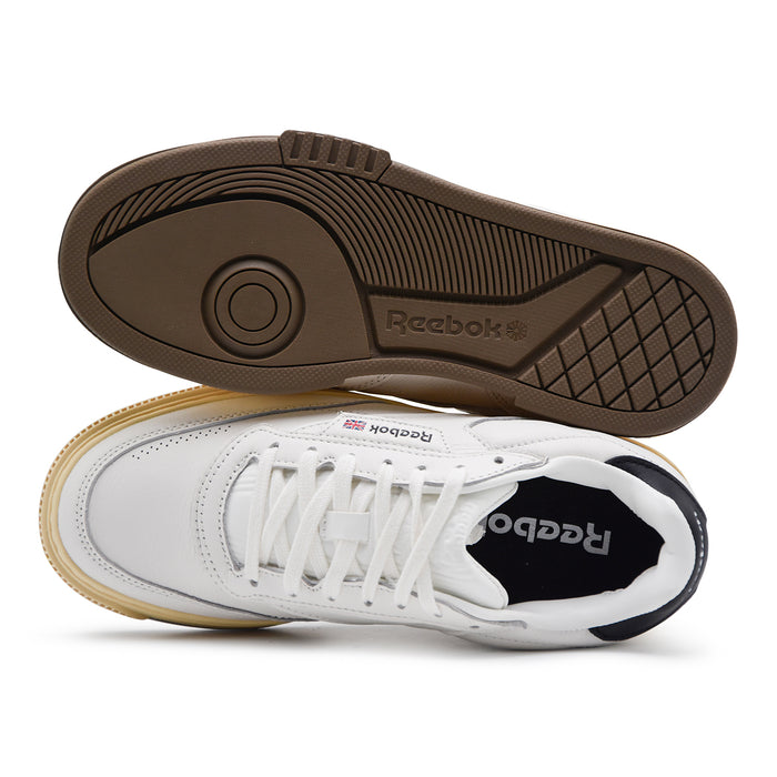 Sneakers Reebok Donna Club C Ltd Pelle Bianco Con Tallone Nero