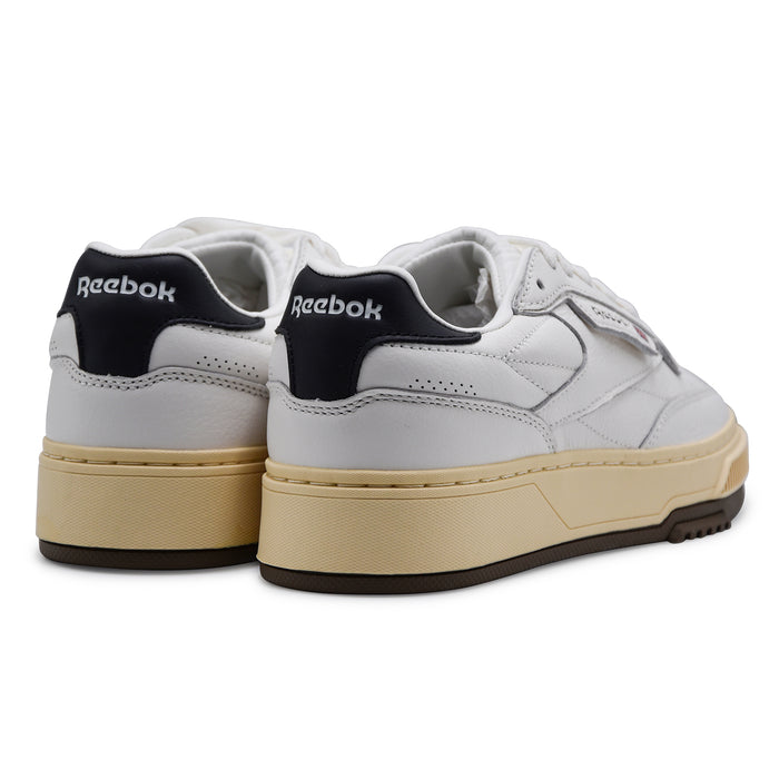 Sneakers Reebok Donna Club C Ltd Pelle Bianco Con Tallone Nero