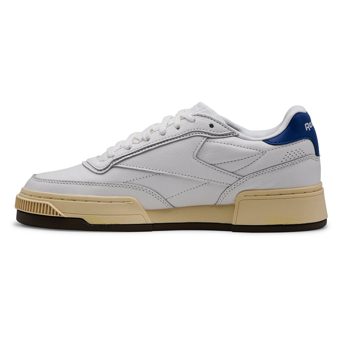 Sneakers Reebok Uomo Club C Ltd Vintage Bianca Con Dettagli Blu