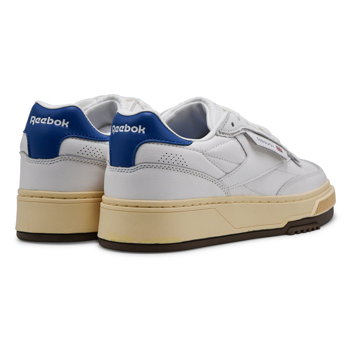 Sneakers Reebok Uomo Club C Ltd Vintage Bianca Con Dettagli Blu