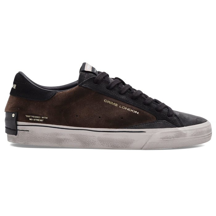 Sneakers Crime London Uomo Distressed 2.0 Brownstone Marrone