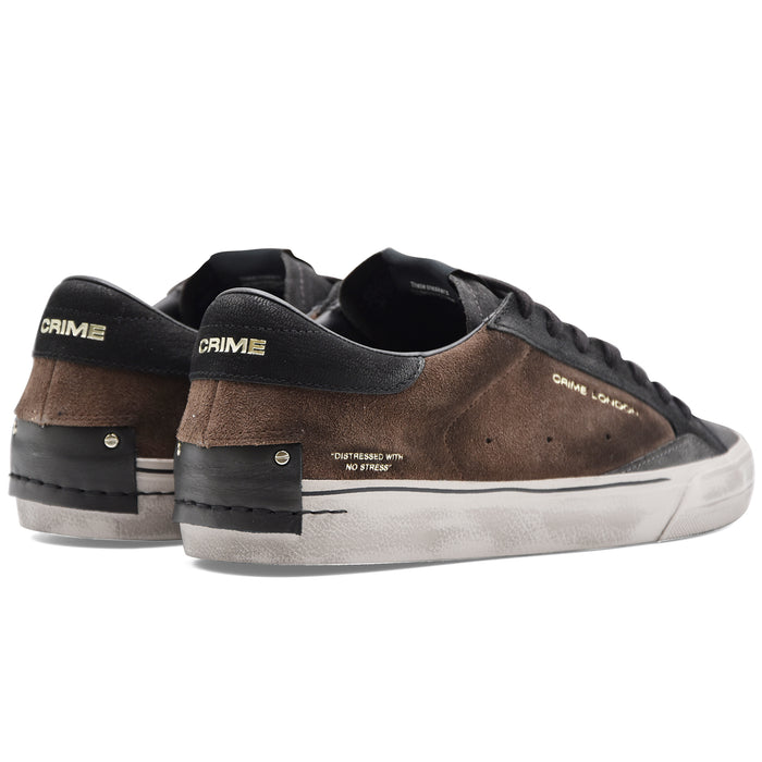 Sneakers Crime London Uomo Distressed 2.0 Brownstone Marrone