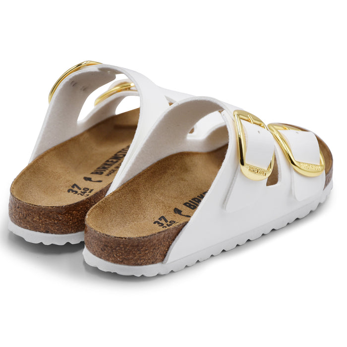 Sandali Birkenstock Arizona Donna Big Buckle Verniciato Bianco