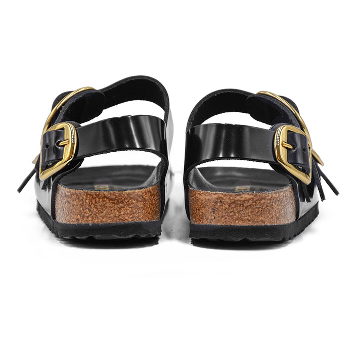 Birkenstock Milano Black Women's Sandals With Heel Strap Sabot