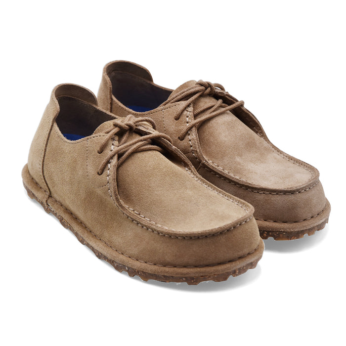 Women's Lace-up Birkenstock Utti Grey Taupe Made In Germany