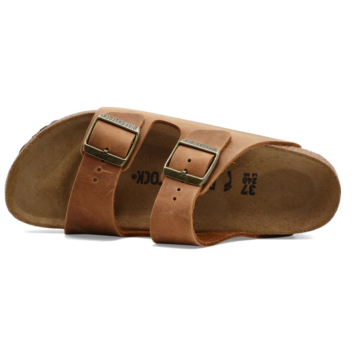 Sandali Birkenstock Arizona Donna In Nabuk Oleato E Suola Eva