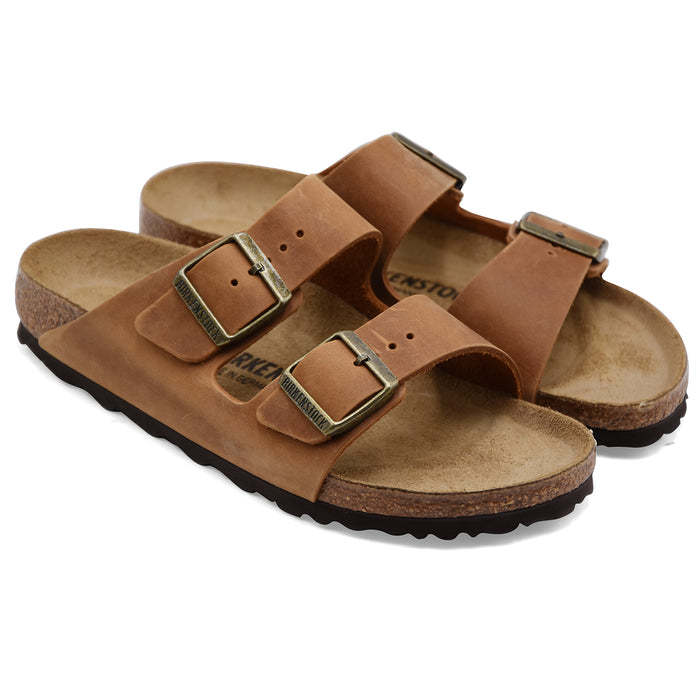 Sandali Birkenstock Arizona Donna In Nabuk Oleato E Suola Eva