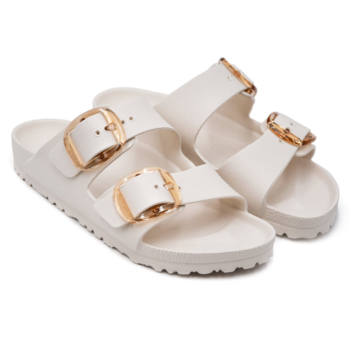 Birkenstock Women's Arizona Big Buckle EVA Cream Lightweight Sandals