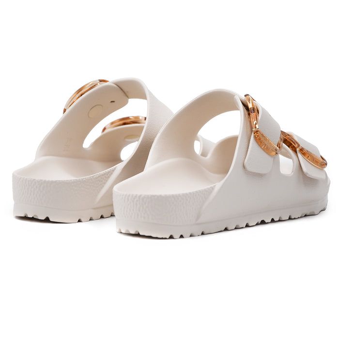 Birkenstock Women's Arizona Big Buckle EVA Cream Lightweight Sandals