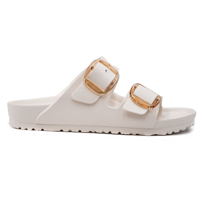 Birkenstock Women's Arizona Big Buckle EVA Cream Lightweight Sandals
