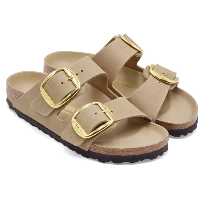 Women's Birkenstock Arizona Big Buckle Tobacco Brown Leather Sandals