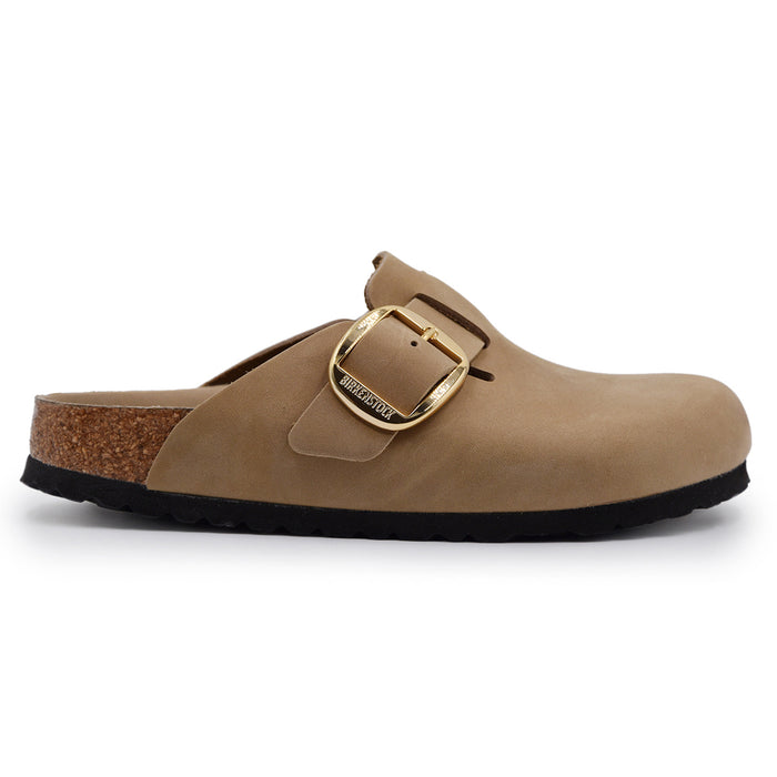 Birkenstock Donna Boston Big Buckle Tabacco Brown Regolabile