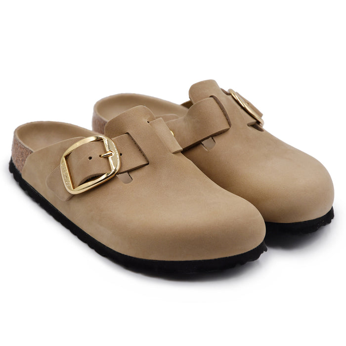 Birkenstock Donna Boston Big Buckle Tabacco Brown Regolabile