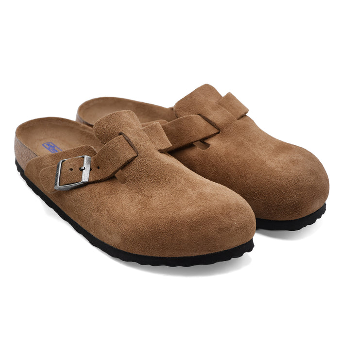 Sabot Birkenstock Boston Uomo Soft Footbed Marrone Dark Tea Tonal