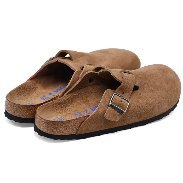 Sabot Birkenstock Boston Uomo Soft Footbed Marrone Dark Tea Tonal
