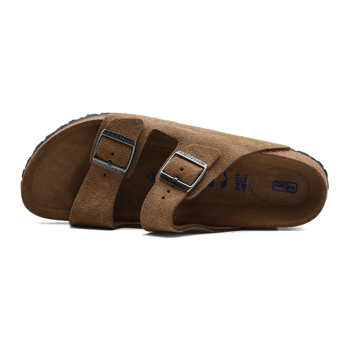 Sandali Birkenstock Arizona Soft Footbed Uomo Dark Tea Tonal