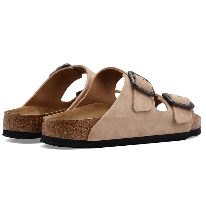 Men's Birkenstock Arizona Wire Buckle Sandals Beige Casual Look