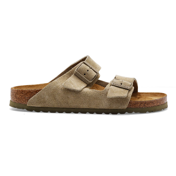 Birkenstock Arizona Men's Suede Sandals Faded Khaki