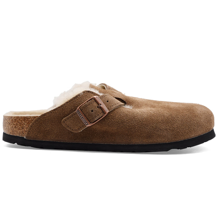 Birkenstock Donna Sabot Boston VL/ Shearling Dark Tea Con Teddy