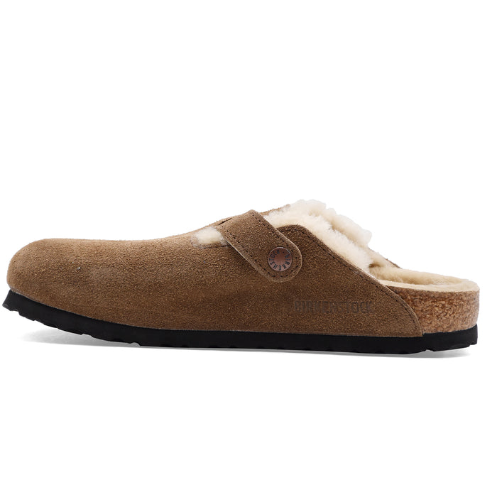 Birkenstock Donna Sabot Boston VL/ Shearling Dark Tea Con Teddy