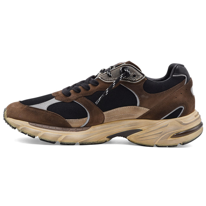 Sneakers Crime London Fugitive 9094 Uomo Suede In Marrone Nero