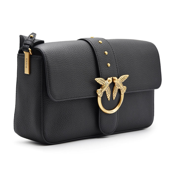 Borsa Pinko Donna Marrone Love One Classic Slouchy Stile Iconico