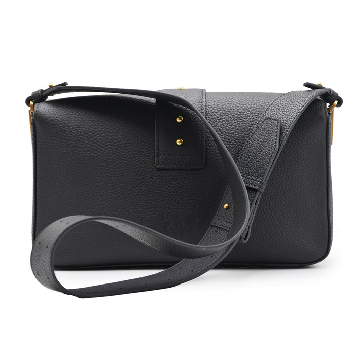 Borsa Pinko Donna Love One Classic Slouchy Nero Pelle Martellata