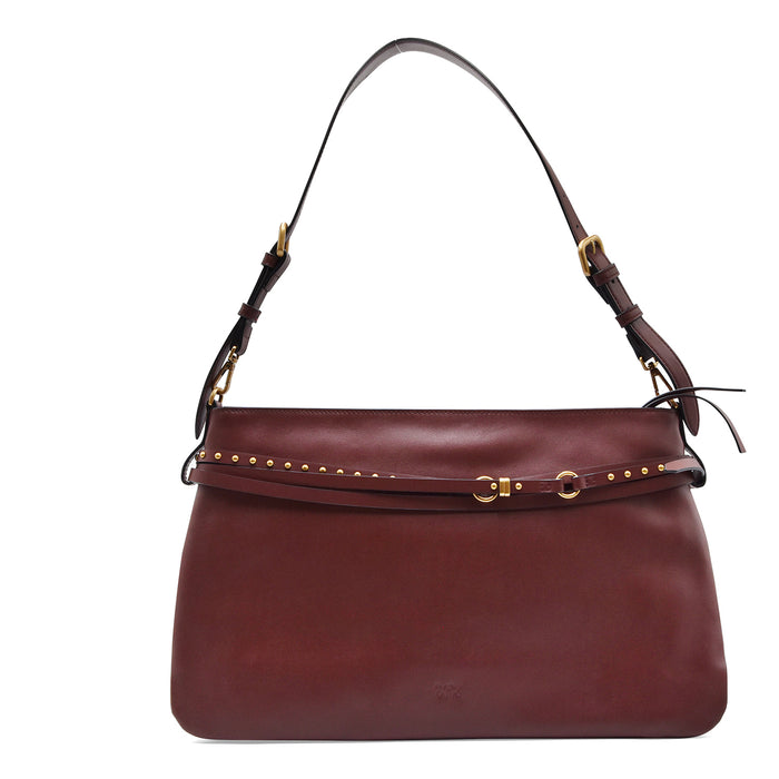 Borsa Pinko Donna In Morbida Pelle Burgundy Wine BELT BAG BIG