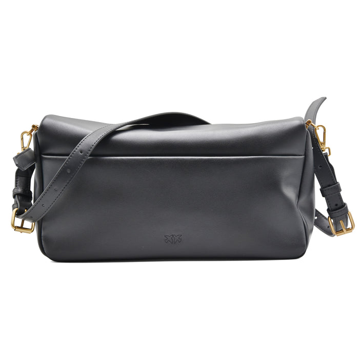 Pinko Women's Click Soft Baguette Handle Clas Leather Bag Black