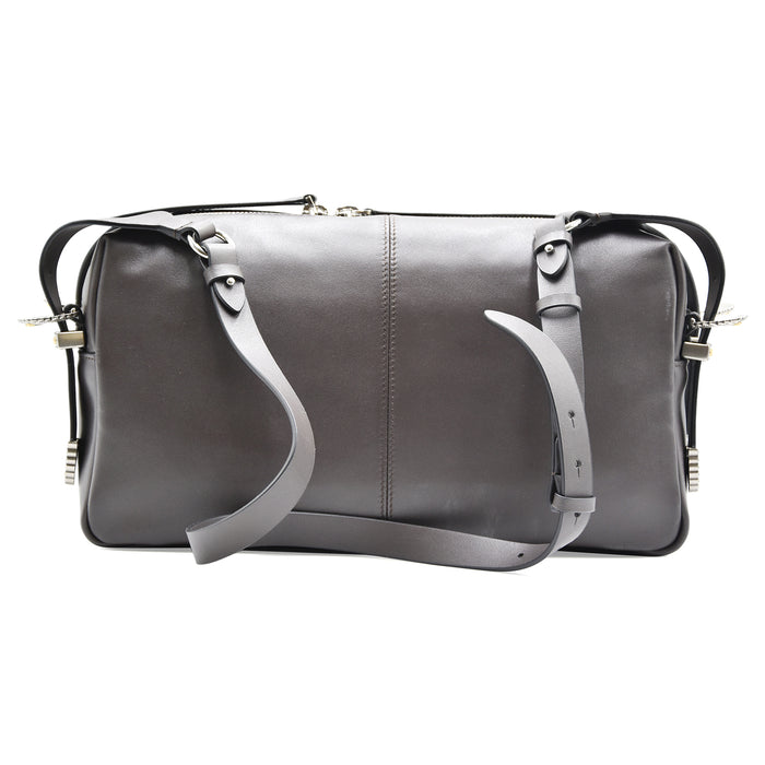 Borsa Donna Pinko Keeper Medium Rettangolare Pelle Biker Marrone