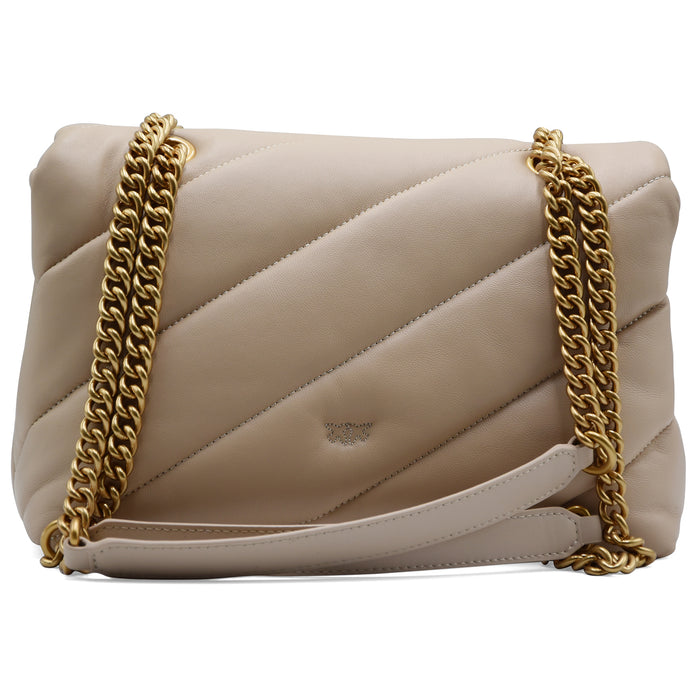 Borsa Pinko Love Bag Puff Maxi Quilt In Nappa Trapuntata Beige