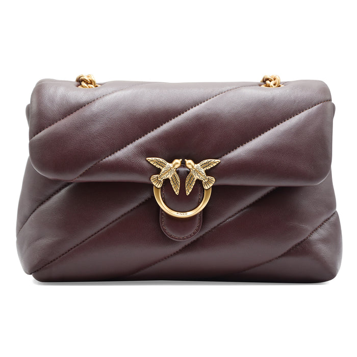 Borsa Pinko Love Bag Puff Maxi Quilt Donna Pelle Nappa Borgogna