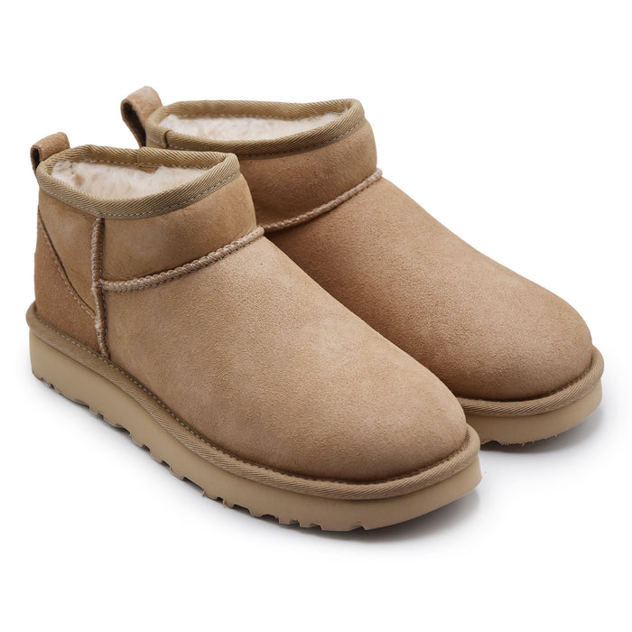 Ugg Ultra Mini Stivaletti Sand Pretrattati Per Acqua Macchie Donna