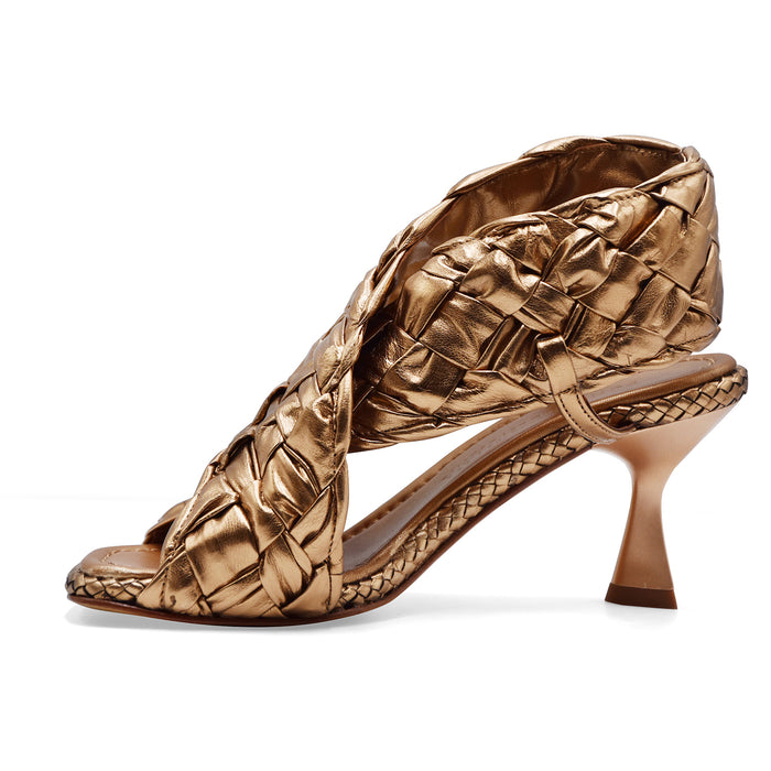 Pons Quintana Sandali Donna FIJI In Pelle Bronzo Made In Spain