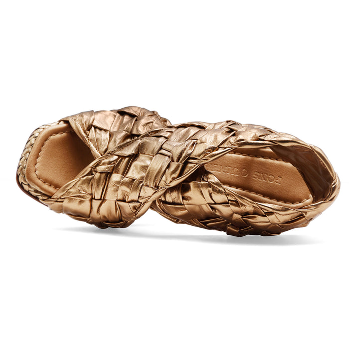 Pons Quintana Sandali Donna FIJI In Pelle Bronzo Made In Spain