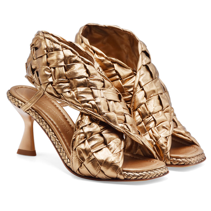 Pons Quintana Sandali Donna FIJI In Pelle Bronzo Made In Spain