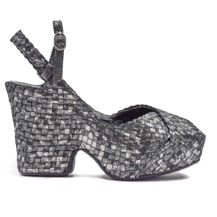 Sandali Donna Nero Pons Quintana Grigio Nero Modello "Cali"