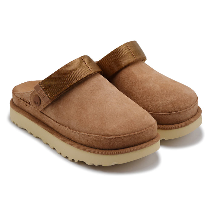 Sabot Donna UGG Goldenstar Plateau Leggero Camoscio Chestnut